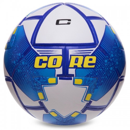 М"яч футбольний Habryd Shiny Core Fighter №5 PU білий-темно-синій, код: FB-3136_WDBL-S52