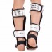 Захист для гомілки і стопи Муай Тай, ММА, Кікбоксинг Zelart M, білий-чорний, код: BO-8357_MW