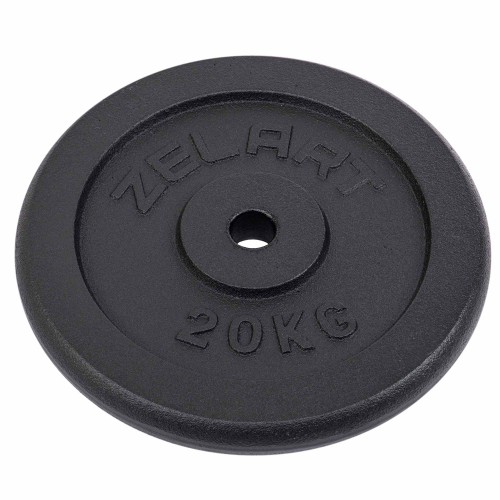 Млинці (диски) сталеві d-30мм Zelart 20кг, чорний, код: TA-7785-20-S52