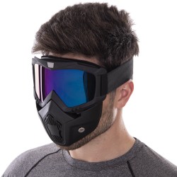 Захисна маска-трансформер Tactical колір чорний, лінзи Хамеліон, код: MS-6827-S52