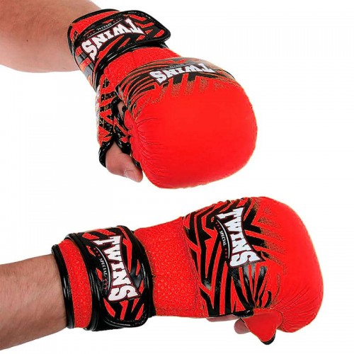 Рукавиці для рукопашного бою Twins 8oz, червоний, код: BO-5069_8R