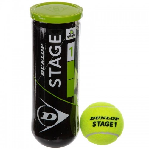 М"яч для великого тенісу Dunlop Stage 1 Green 3шт салатовий, код: DL601338-S52