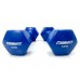 Гантель для фітнесу EasyFit з вініловим покриттям, 1х5 кг, синій, код: EF-0050-BL-EF
