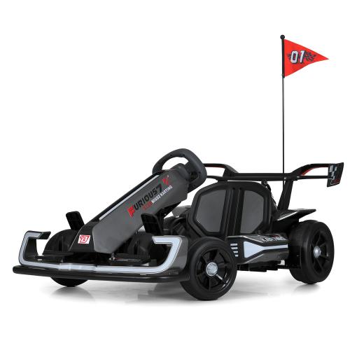 Дитячий електрокарт Bambi Kart сірий, код: 6903317741380