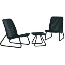 Набір меблів Keter Rio Patio Set, графіт, код: 7290103662431-TE