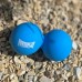 Масажний силіконовий подвійний м"яч PowerPlay Silicone Lacrosse Peanut Ball 1260х63 мм, синій, код: PP-4355_Blue
