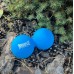 Масажний силіконовий подвійний м"яч PowerPlay Silicone Lacrosse Peanut Ball 1260х63 мм, синій, код: PP-4355_Blue