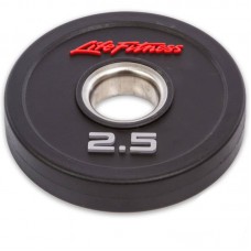 Диски поліуретанові Life Fitness з хватом і металевою втулкою 2,5кг (d-51мм), код: SC-80154-2_5-S52