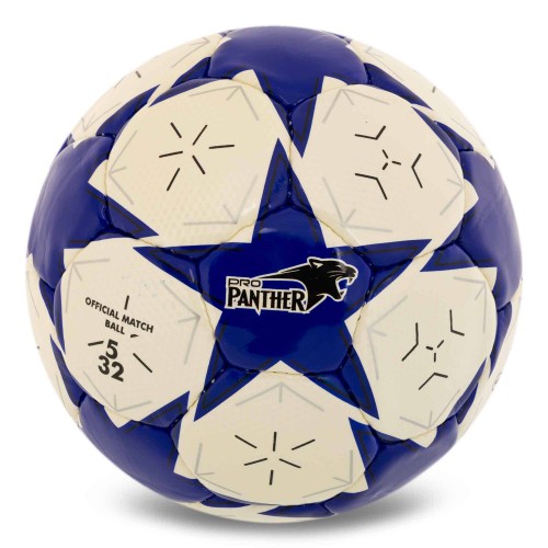 М"яч футбольний Ballonstar Crystal №5 PU, білий-синій, код: FB-7933_BL