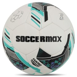М"яч футбольний Soccermax Сrystal №5 PU, білий-м"ятний, код: FB-4168_WM