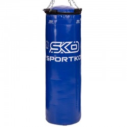 Мішок боксерський Sportko циліндр з кільцем і ланцюгом 1100 мм, синій, код: MP-22_BL-S52