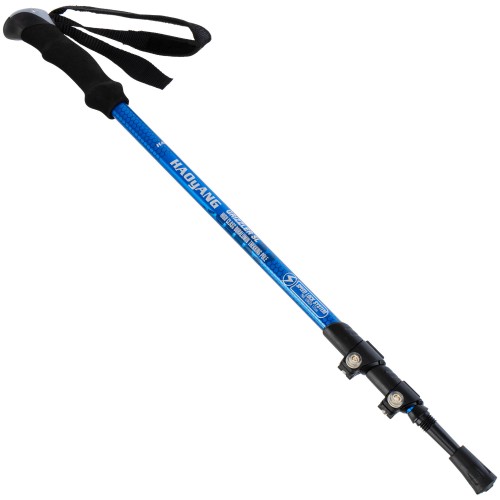 Палка трекінгова для скандинавської ходьби з пробковою ручкою HAOyANG 65-135см, блакитний, код: TY-2954_N Палка трекінгова для скандинавської ходьби з пробковою ручкою HAOyANG 65-135см, блакитний, код: TY-2954_N