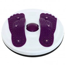 Диск здоров"я з магнітами та масажером рефлекторних зон на стопах FitGo 280 мм, білий-фіолетовий, код: FI-5679_V Диск здоров"я з магнітами та масажером рефлекторних зон на стопах FitGo 280 мм, білий-фіолетовий, код: FI-5679_V