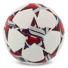 М"яч футбольний Stars PU №5, білий-червоний, код: FB-7588_R