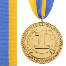 Медаль спортивна зі стрічкою PlayGame Celebrity золота, код: C-6400_G