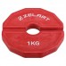 Блини диски змінні гумові Zelart Rubber Change Plates 1 кг, червоний, код: TA-1692-1