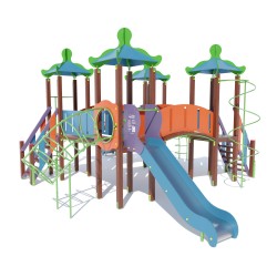 Дитячий ігровий комплекс Miros "Меганом" 8000x6390x3530 мм, код: DIO708