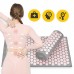 Килимок акупунктурний з валиком 4Fizjo Classic Mat XL Аплікатор Кузнєцова 1100х420х20 мм, сірий-рожевий, код: P-5907739313294