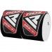 Бинти на коліна RDX K1 Gym Knee Wraps Plus, білий-чорний, код: WAH-K1W+