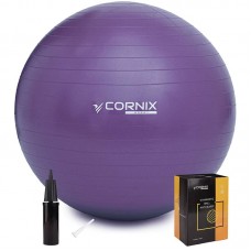 М"яч для фітнесу (фітбол) Cornix 65 см Anti-Burst Violet, код: XR-0022