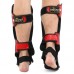 Захист гомілки та стопи дитячий Муай Тай, ММА, Кікбоксинг Maraton S, червоний-чорний, код: BO-9321_SRBK