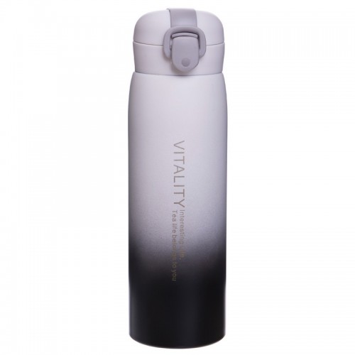 Пляшка-термос для води FitGo Vitality 500 мл білий, код: FI-2832_W-S52