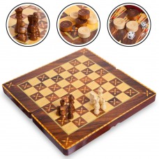 Шахи, шашки, нарди 3 в 1 ChessTour, код: 7788C
