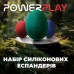 Набір силіконових еспандерів-яйце (тренажер для кисті) PowerPlay Power Grip Set (набір 3 шт.), код: PP_4340
