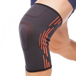 Наколінник еластичний Sibote M, сірий-помаранчевий, код: ST-1010_MOR Наколінник еластичний Sibote M, сірий-помаранчевий, код: ST-1010_MOR