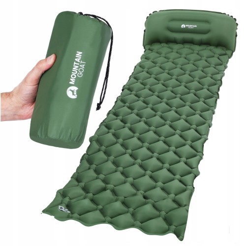 Килимок (каримат) надувний Mountain Goat 1900x580x50 мм, темно-зелений, код: P-5905973400886