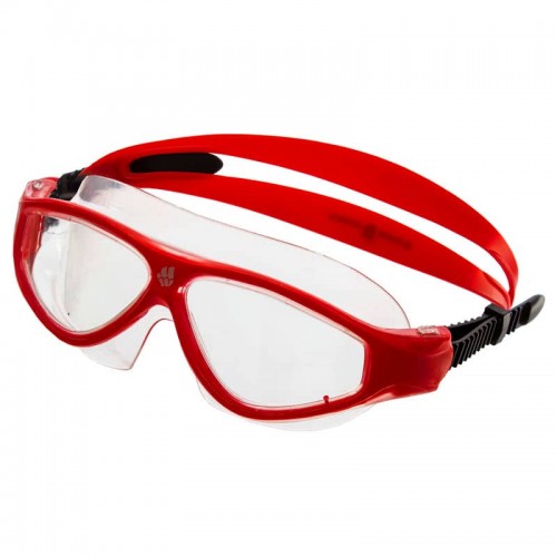 Окуляри-напівмаска для плавання MadWave Flame червоний, код: M046102_R