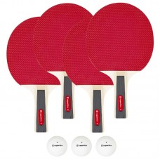 Набір для настільного тенісу Insportline Ekiset EK1 4 ракетки, 3 м’ячі, код: 21552-EI Набір для настільного тенісу Insportline Ekiset EK1 4 ракетки, 3 м’ячі, код: 21552-EI