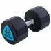 Гантелі цільні професійні з поліуретановим покриттям LiveUp 2х46кг, чорний-синій, код: LP8003-46-S52