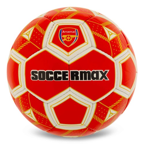 М"яч футбольний Soccermax Arsenal №5 PU, червоний, код: FB-0047-810-S52