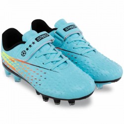 Бутси футбольні дитячі PlayGame Speed розмір 34, бірюзовий-чорний, код: 2402-1_34BI