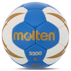 М"яч для гандболу Molten C7 №1 PU, синій, код: H1X2200-BW-S52