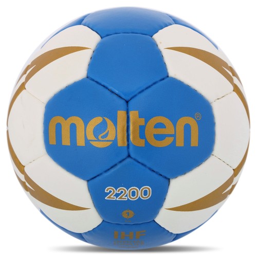 М"яч для гандболу Molten C7 №1 PU, синій, код: H1X2200-BW-S52