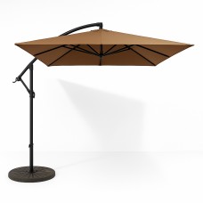 Парасоля садова регульована WCG з нахилом 2500х2500 мм + чохол, коричневий, код: W-7055BR-IF
