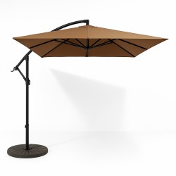 Парасоля садова регульована WCG з нахилом 2500х2500 мм + чохол, коричневий, код: W-7055BR-IF