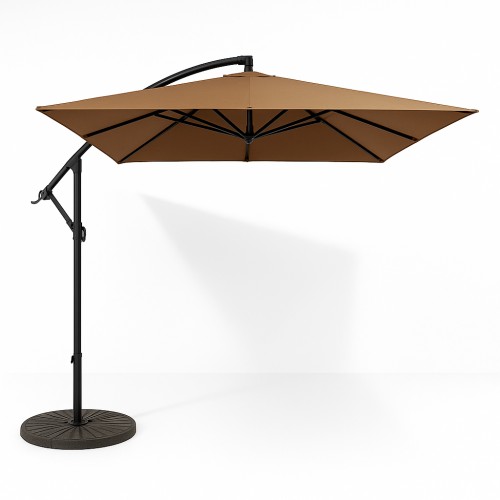 Парасоля садова регульована WCG з нахилом 2500х2500 мм + чохол, коричневий, код: W-7055BR-IF