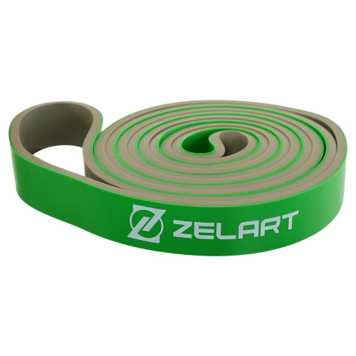 Гума петля для підтягувань та тренувань стрічка силова Zelart Power Loop 191г, салатовий, код: FI-5439-3