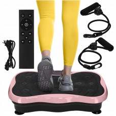 Віброплатформа для тренувань 4Fizjo Ultra+ з пультом та еспандерами, чорний-рожевий, код: P-5905973402880 Віброплатформа для тренувань 4Fizjo Ultra+ з пультом та еспандерами, чорний-рожевий, код: P-5905973402880