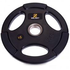 Млинці (диски) обгумовані Modern з потрійним хватом 10 кг, код: TA-2673-10-S52