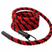 Канат для лазіння Orlins CrossFit х/б 4 м, діаметр 40 мм з кронштейном, червоно-чорний, код: RO-139