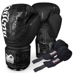 Боксерські рукавиці Phantom Muay Thai Black 16 унцій, код: PHBG2329-16