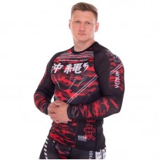 Рашгард з довгим рукавом Venum Okinawa 2XL (50-52), чорний-червоний, код: 9504_2XLBKR