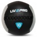 М"яч набивний медичний для кросфіту LiveUp 10кг, чорний-сірий, код: LP8100-10