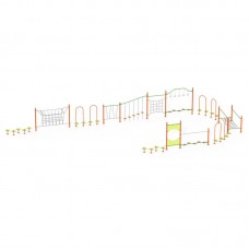 Ігровий комплекс InterAtletika Канатна стежка, 19932х7595х2520 мм, код: LK824-SM Ігровий комплекс InterAtletika Канатна стежка, 19932х7595х2520 мм, код: LK824-SM