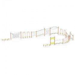 Ігровий комплекс InterAtletika Канатна стежка, 19932х7595х2520 мм, код: LK824-SM Ігровий комплекс InterAtletika Канатна стежка, 19932х7595х2520 мм, код: LK824-SM