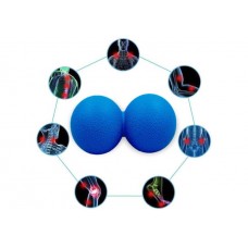 Масажний м"ячик EasyFit TPR подвійний 120х60 мм, синій, код: EF-2175-BL-EF Масажний м"ячик EasyFit TPR подвійний 120х60 мм, синій, код: EF-2175-BL-EF